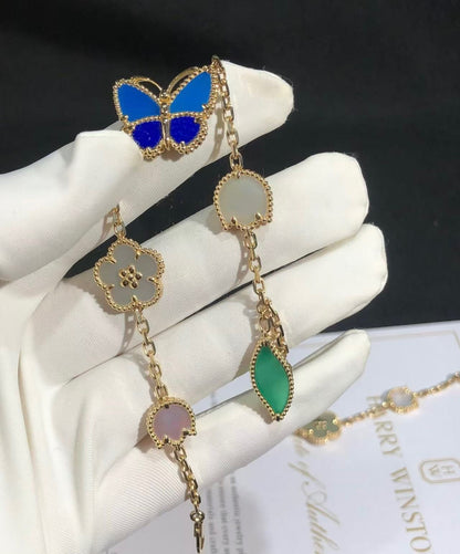 [Lumi Jewels]LUCKY SPRING BUTTERFLY 5 MOTIF BRACELET