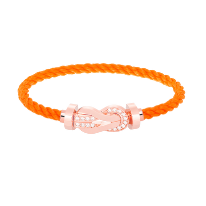 [Lumi Jewels]CHANCE LARGE 8 FIGURE BUCKLE HALF DIAMOND BRACELET ROSE GOLD