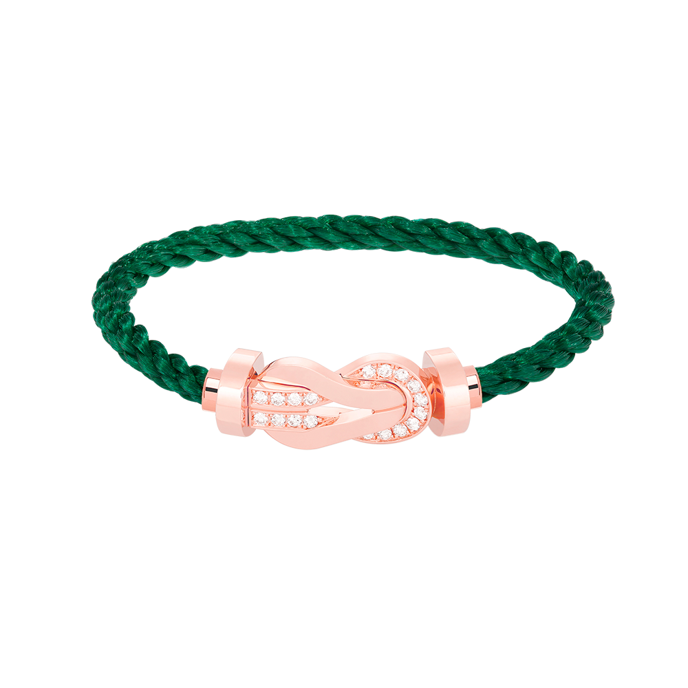 [Lumi Jewels]CHANCE LARGE 8 FIGURE BUCKLE HALF DIAMOND BRACELET ROSE GOLD