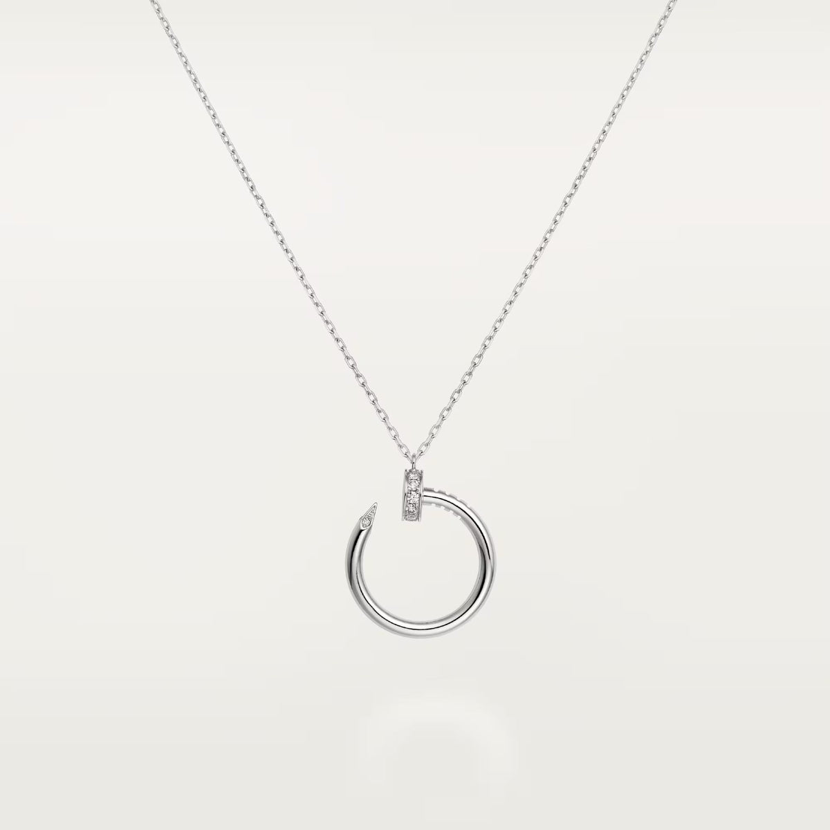[Lumi Jewelry]JUSTE NECKLACE HALF DIAMOND