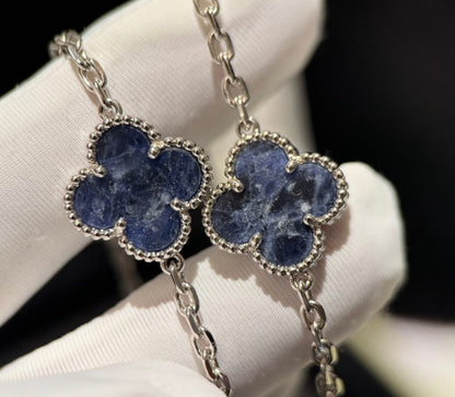 [Lumi Jewels]CLOVER 10 MOTIFS BIDE STONE NECKLACE