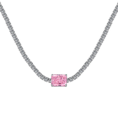 [Lumi Jewels]2.0 carat Ornate Emerald Cut Necklace