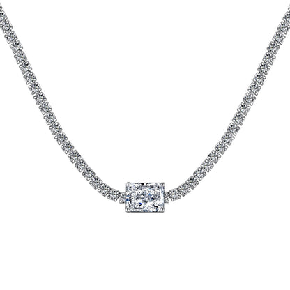 [Lumi Jewels]2.0 carat Ornate Emerald Cut Necklace