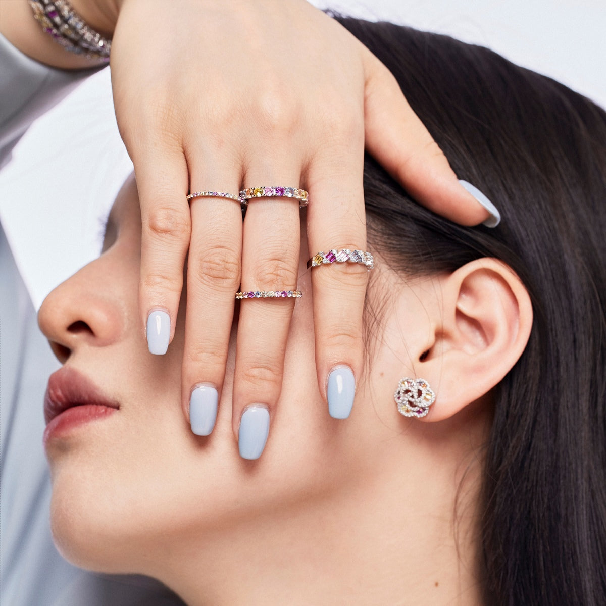 [Lumi Jewels]Delicate Vibrant Emerald Cut Daily Ring