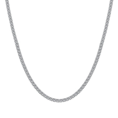 [Lumi Jewels]Delicate Round Shape Tennis Necklace