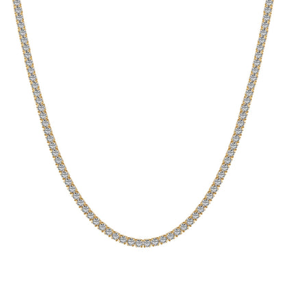 [Lumi Jewels]Delicate Round Shape Tennis Necklace