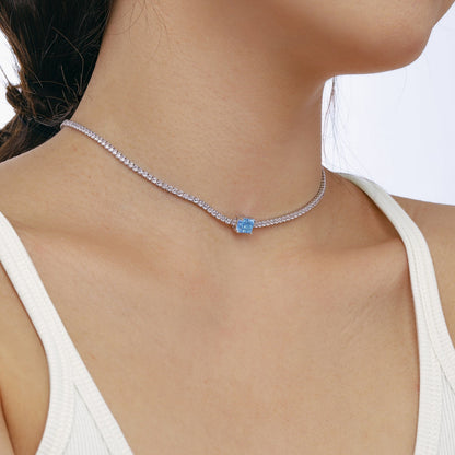 [Lumi Jewels]2.0 carat Ornate Emerald Cut Necklace