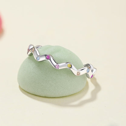 [Lumi Jewels]Ornate Vibrant Round Cut Daily Ring