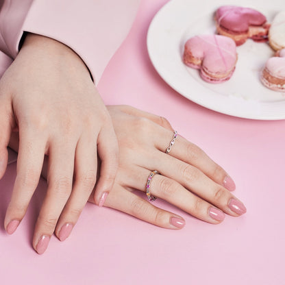 [Lumi Jewels]Elegant Energetic Round Cut Daily Ring