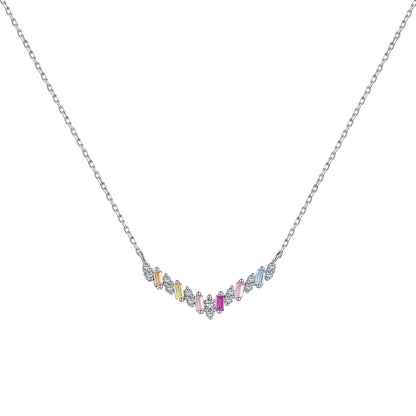[Lumi Jewels]Dazzling Rainbow Necklace