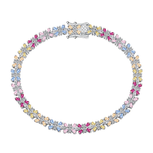 [Lumi Jewels]Radiant Colorful Emerald Cut Party Bracelet