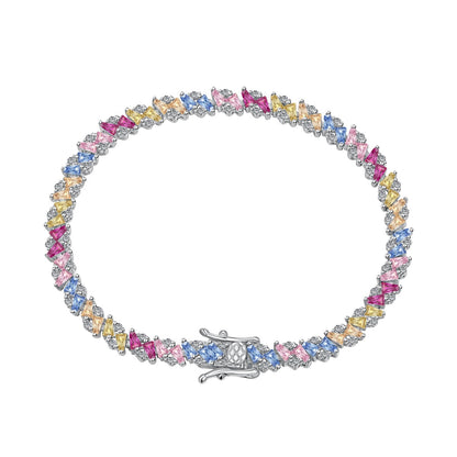 [Lumi Jewels]Ornate Sparkling Multi Cut Party Bracelet