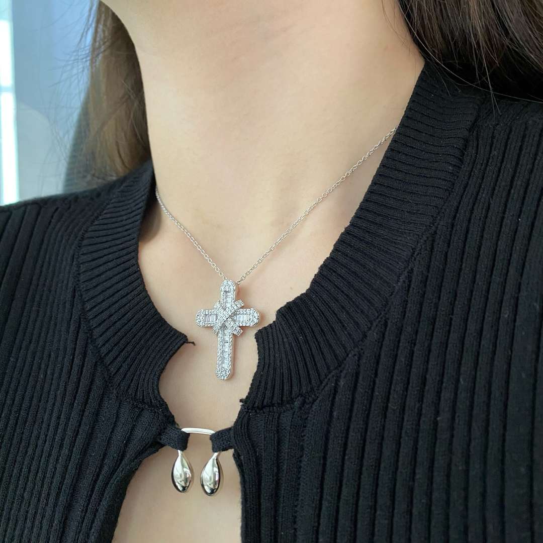[Lumi Jewels]Gypsophila With Dimonds Necklace