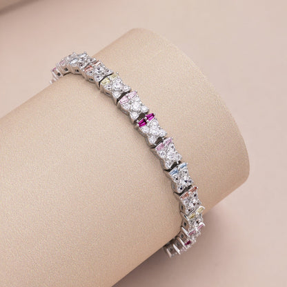 [Lumi Jewels]Unique Colorful Flower Shape Daily Bracelet