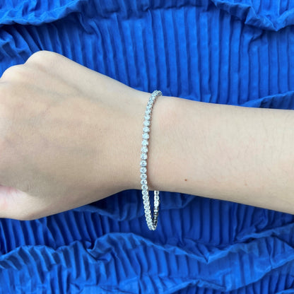 [Lumi Jewels]Sparkling Round Cut Daily Bracelet