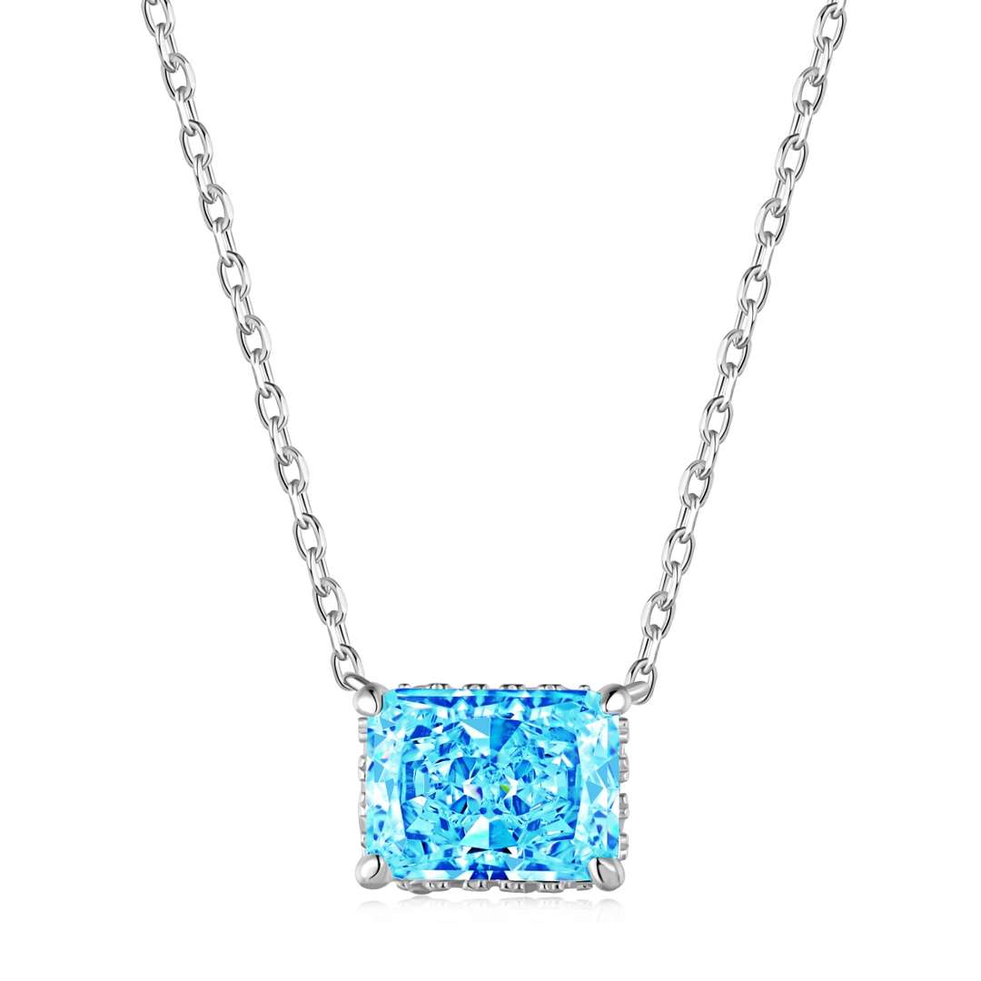 [Lumi Jewels]Luxurious Square Shape Colorful Necalack