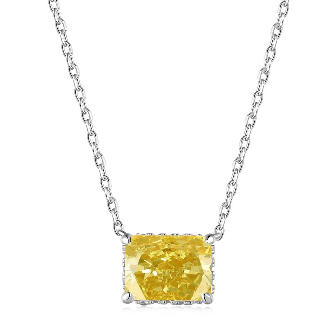 [Lumi Jewels]Luxurious Square Shape Colorful Necalack