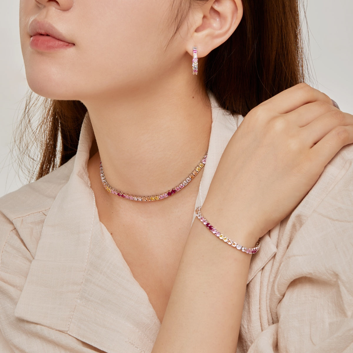 [Lumi Jewels]Unique Round Cut Daily Earrings