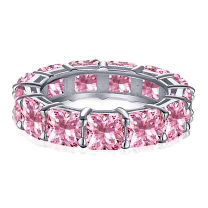 [Lumi Jewels]Elegant Princess Cut Tennis Ring