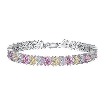 [Lumi Jewels]Ornate Sparkling Round Cut Party Bracelet