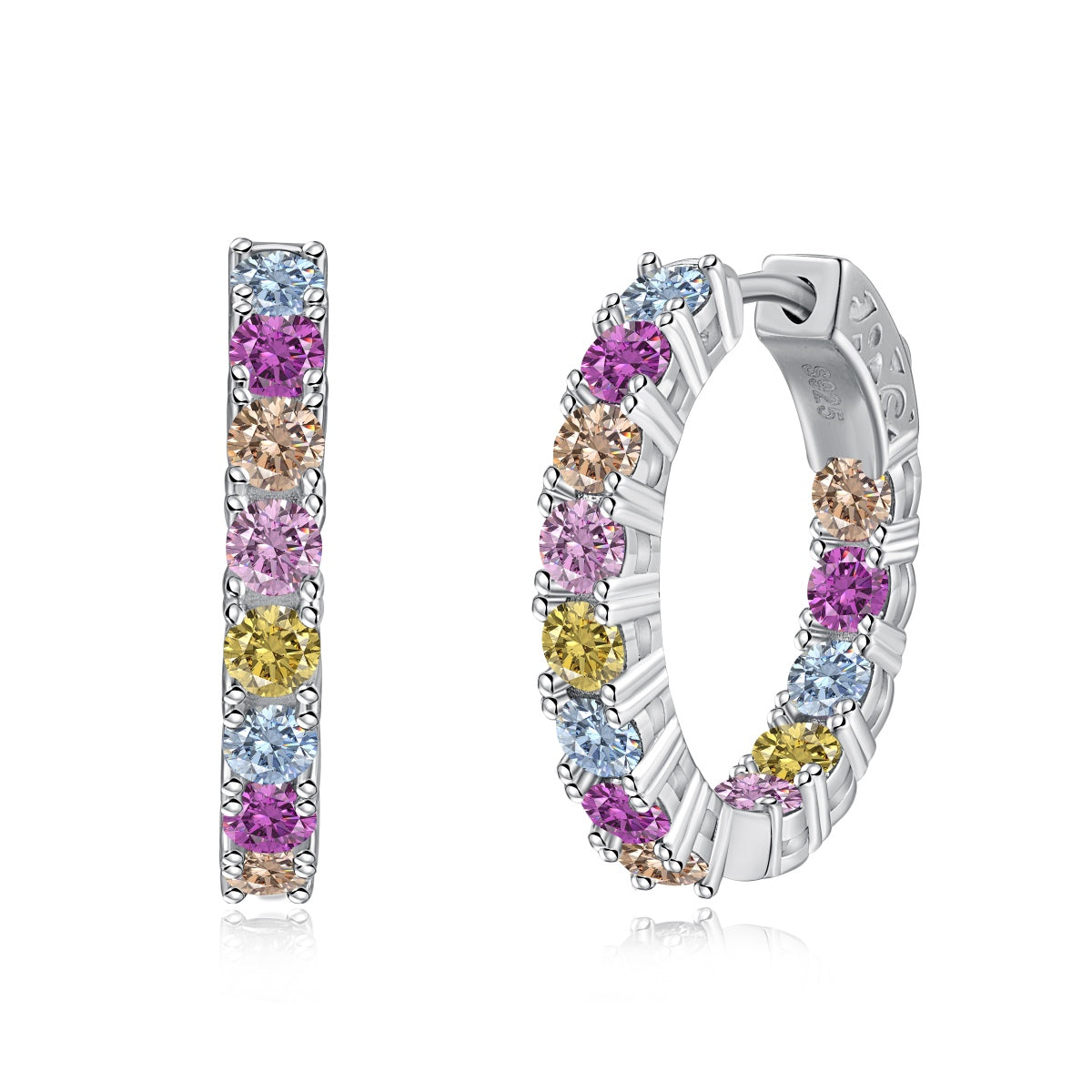 [Lumi Jewels]Unique Round Cut Daily Earrings