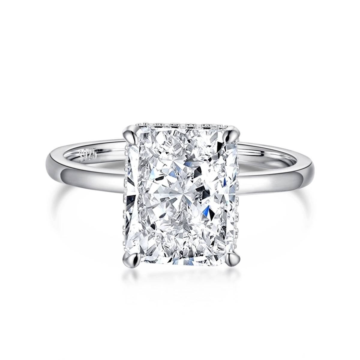 [Lumi Jewels]4.0 Carat Ornate Enchanting Radiand Cut Banquet Ring
