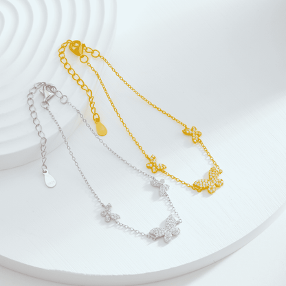 [Lumi Jewels]Delicate Butterfly Pendant Bracelet