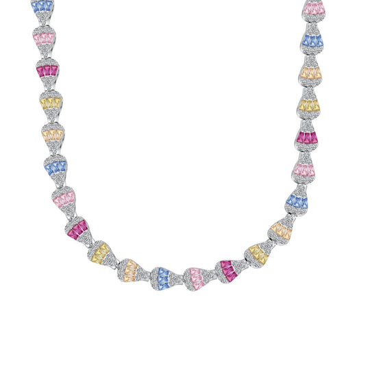 [Lumi Jewels]Radiant Colorful Rainbow Necklace
