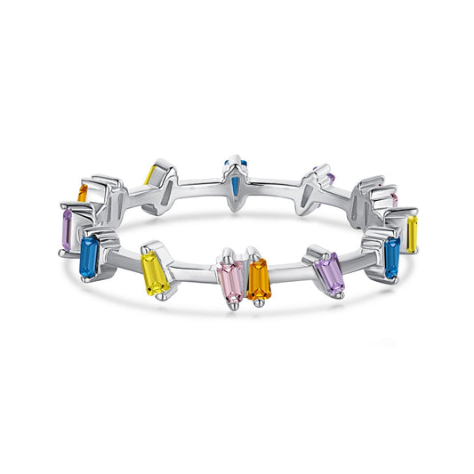 [Lumi Jewels]Unique Trapezoid Cut Daily Ring