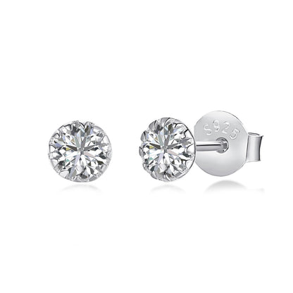 [Lumi Jewels]Sparkling Colorful Round Shape Earrings