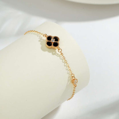 [Lumi Jewels]Delicate Four Leaf Clover Bracelet