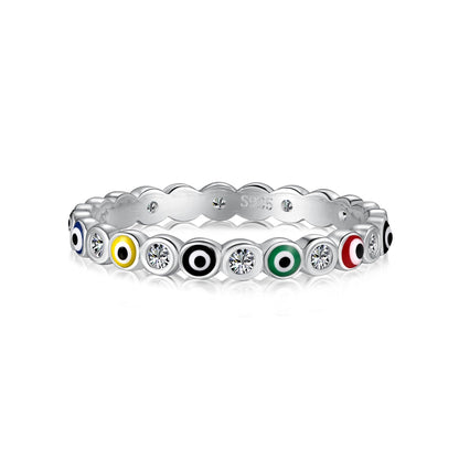 [Lumi Jewels]Sparkling Vibrant Round Shape Daily Ring