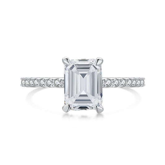 [Lumi Jewels]2.0 Carat Scintillating Ornate Radiant Cut Party Ring