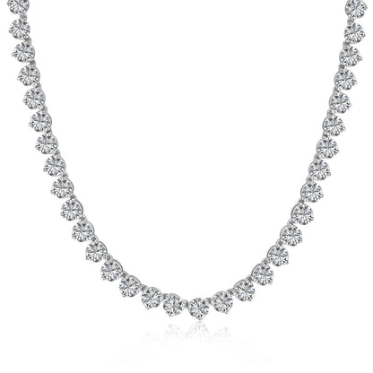 [Lumi Jewels]Ornate Heart Cut Tennis Necklace