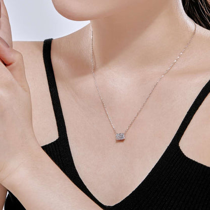 [Lumi Jewels]Luxurious Square Shape Colorful Necalack
