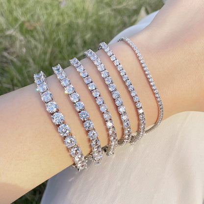 [Lumi Jewels]Luxurious Ornate Round Cut Tennis Bracelet