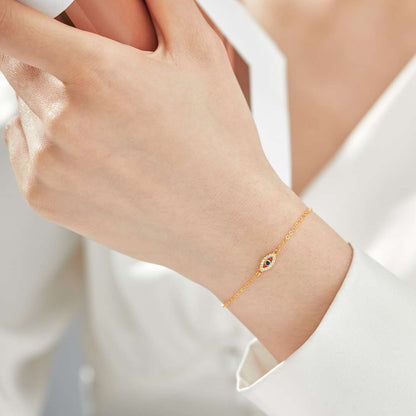 [Lumi Jewels]Evil Eye Shape Necklace