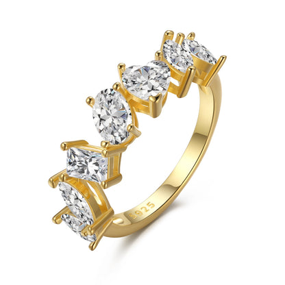 [Lumi Jewels]Delicate Multi Cut Ring