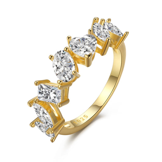 [Lumi Jewels]Delicate Multi Cut Ring
