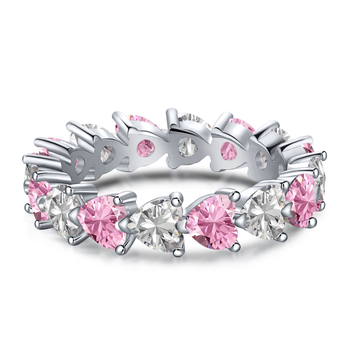 [Lumi Jewels]0.25 Carat Radiant Romance Heart Cut Lover Ring