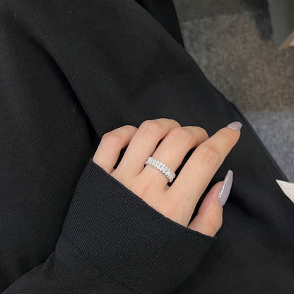[Lumi Jewels]Splashy Ornate Emerald Cut Cocktail Ring
