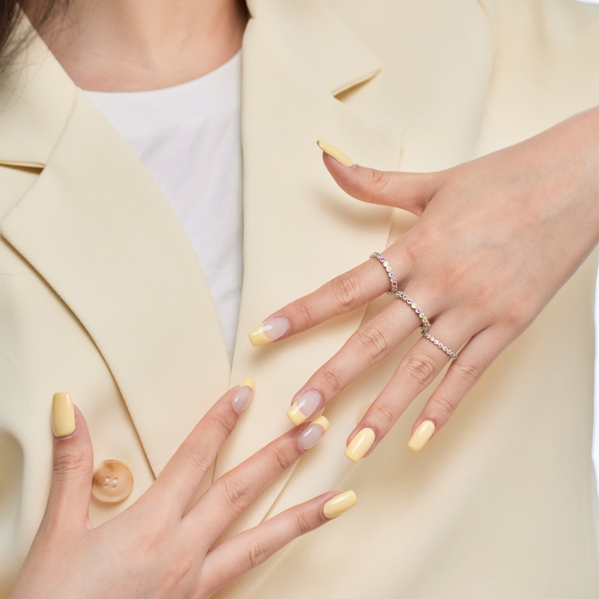 [Lumi Jewels]Radiant Sparkling Round Cut Daily Ring