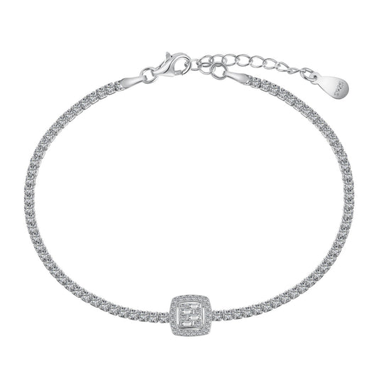 [Lumi Jewels]Luxurious Dazzling Square Shape Banquet Bracelet