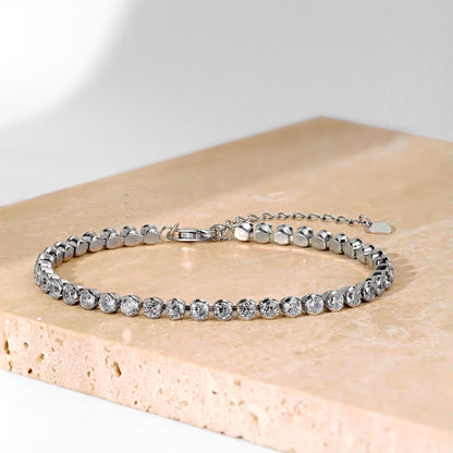 [Lumi Jewels]Dazzling Sparkling Round Cut Daily Bracelet