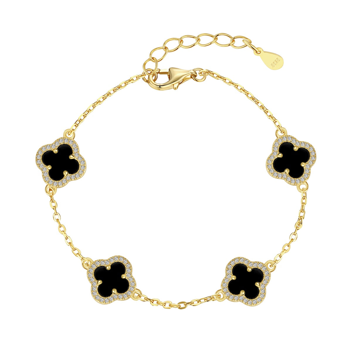 [Lumi Jewels]Four-Leaf Clover Exquisite Bracelet