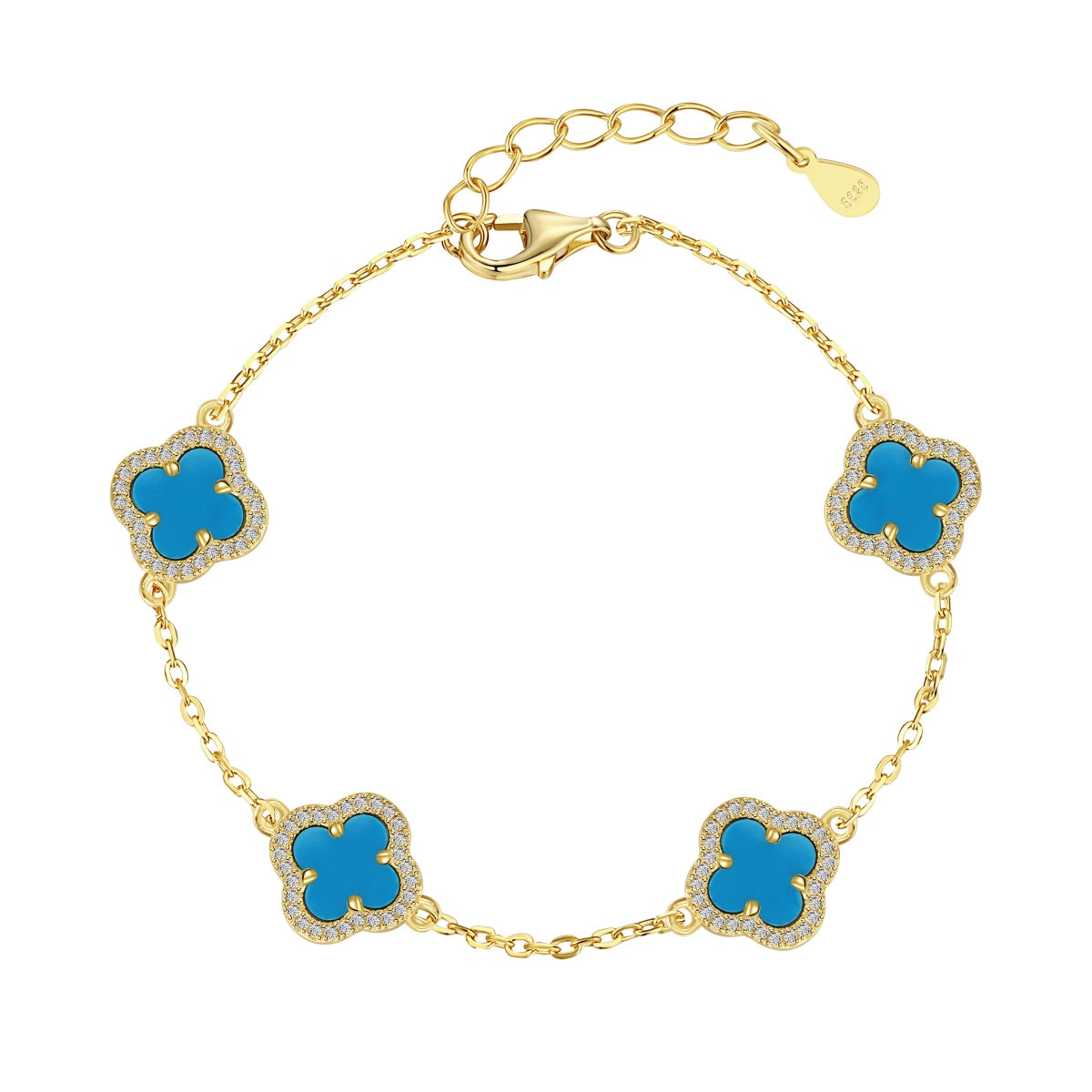 [Lumi Jewels]Four-Leaf Clover Exquisite Bracelet