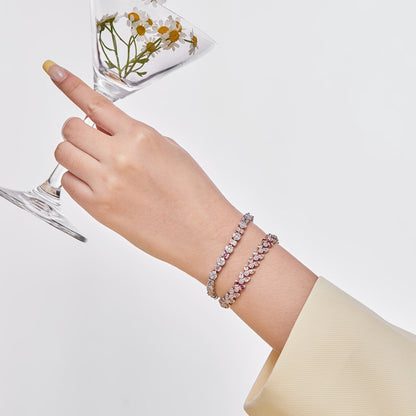 [Lumi Jewels]Dazzling Radiant Multi Cut Daily Bracelet