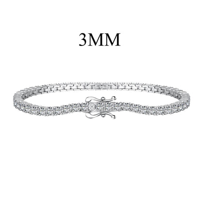 [Lumi Jewels]Dainty Charming Round Cut Tennis Bracelet