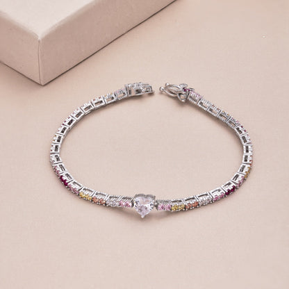 [Lumi Jewels]Delicate Romantic Heart Shape Lover Bracelet