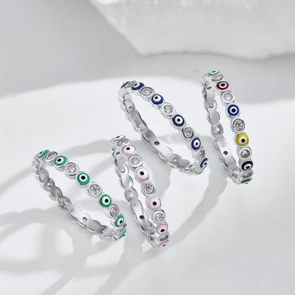 [Lumi Jewels]Sparkling Vibrant Round Shape Daily Ring